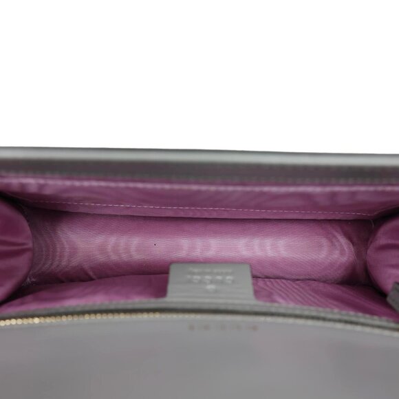 Gucci  GG Ring Leather Shoulder Bag Light Grey 589474 - Picture 13 of 15